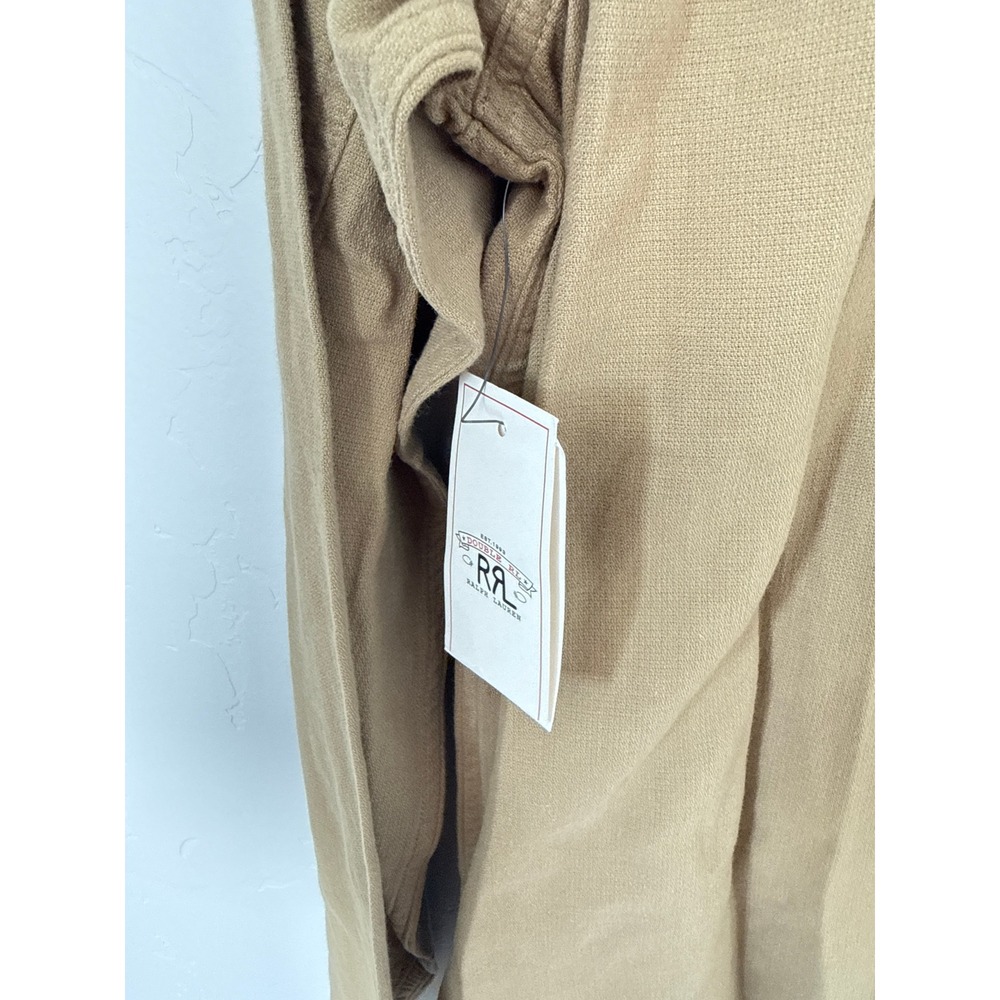 RRL Double RL Dobby Graphic Overshirt Military Stencil Tan Sanforized Jacket M - Picture 6 of 12